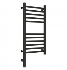 Полотенцесушитель электрический 600х300 темный титан муар МЭМ левый, перемычка прямая Сунержа Богема 3.0 15-5804-6030