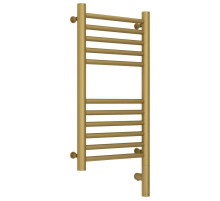 Полотенцесушитель электрический 600х300 золотой матовый МЭМ правый, перемычка прямая Сунержа Богема 3.0 032-5805-6030