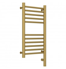 Полотенцесушитель электрический 600х300 золотой матовый МЭМ правый, перемычка прямая Сунержа Богема 3.0 032-5805-6030