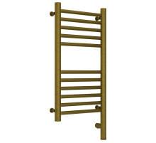 Полотенцесушитель электрический 600х300 состаренная бронза МЭМ правый, перемычка прямая Сунержа Богема 3.0 05-5805-6030