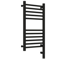 Полотенцесушитель электрический 600х300 черный матовый МЭМ правый, перемычка прямая Сунержа Богема 3.0 31-5805-6030