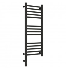 Полотенцесушитель электрический 800х300 темный титан муар МЭМ левый, перемычка прямая Сунержа Богема 3.0 15-5804-8030