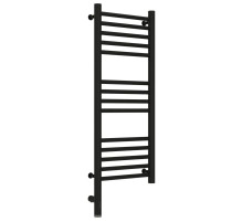 Полотенцесушитель электрический 800х300 черный матовый МЭМ левый, перемычка прямая Сунержа Богема 3.0 31-5804-8030