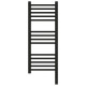 Заказать Полотенцесушитель электрический 800х300 черный матовый МЭМ правый, перемычка прямая Сунержа Богема 3.0 31-5805-8030 в магазине сантехники Santeh-Crystal.ru