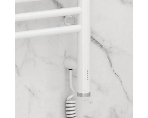 Заказать Полотенцесушитель электрический 1200х300 белый глянец МЭМ правый, перемычка прямая Сунержа Богема 3.0 12-5805-1230 в магазине сантехники Santeh-Crystal.ru