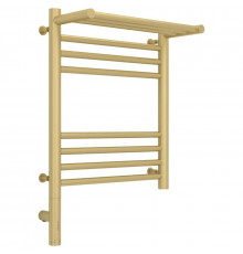 Полотенцесушитель электрический 500х400 шампань матовая МЭМ левый Сунержа Богема с полкой 3.0 022-5806-5040