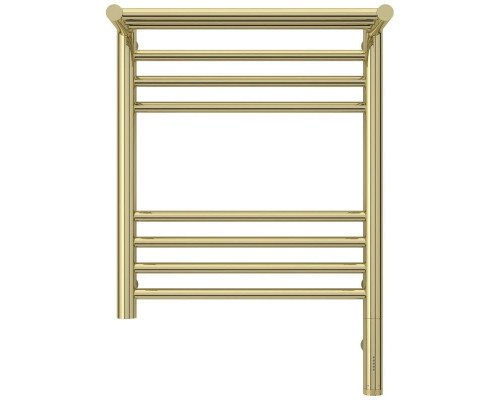 Купить Полотенцесушитель электрический 500х400 шампань МЭМ правый Сунержа Богема с полкой 3.0 020-5807-5040 в магазине сантехники Santeh-Crystal.ru