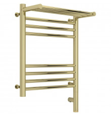 Полотенцесушитель электрический 500х400 шампань МЭМ правый Сунержа Богема с полкой 3.0 020-5807-5040