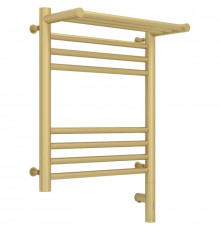 Полотенцесушитель электрический 500х400 шампань матовая МЭМ правый Сунержа Богема с полкой 3.0 022-5807-5040