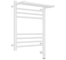 Полотенцесушитель электрический 500х400 белый матовый МЭМ правый Сунержа Богема с полкой 3.0 30-5807-5040