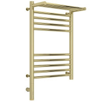 Полотенцесушитель электрический 600х400 шампань МЭМ левый Сунержа Богема с полкой 3.0 020-5806-6040