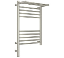 Полотенцесушитель электрический 600х400 сатин МЭМ левый Сунержа Богема с полкой 3.0 071-5806-6040