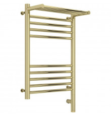 Полотенцесушитель электрический 600х400 шампань МЭМ правый Сунержа Богема с полкой 3.0 020-5807-6040