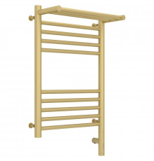 Полотенцесушитель электрический 600х400 шампань матовая  МЭМ правый Сунержа Богема с полкой 3.0 022-5807-6040