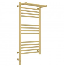 Полотенцесушитель электрический 800х400 шампань матовая МЭМ левый Сунержа Богема с полкой 3.0 022-5806-8040