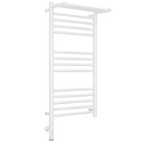 Полотенцесушитель электрический 800х400 белый глянец МЭМ левый Сунержа Богема с полкой 3.0 12-5806-8040