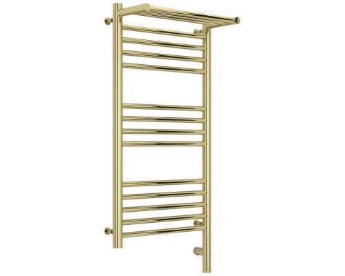 Приобрести Полотенцесушитель электрический 800х400 шампань МЭМ правый Сунержа Богема с полкой 3.0 020-5807-8040 в магазине сантехники Santeh-Crystal.ru