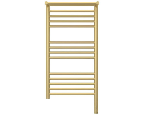 Заказать Полотенцесушитель электрический 800х400 шампань матовая МЭМ правый Сунержа Богема с полкой 3.0 022-5807-8040 в магазине сантехники Santeh-Crystal.ru