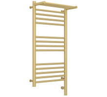 Полотенцесушитель электрический 800х400 шампань матовая МЭМ правый Сунержа Богема с полкой 3.0 022-5807-8040