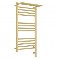 Полотенцесушитель электрический 800х400 шампань матовая МЭМ правый Сунержа Богема с полкой 3.0 022-5807-8040