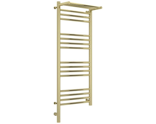 Заказать Полотенцесушитель электрический 1000х400 шампань МЭМ левый Сунержа Богема с полкой 3.0 020-5806-1040 в магазине сантехники Santeh-Crystal.ru