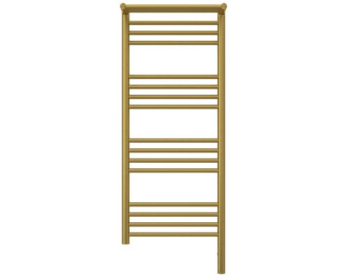 Купить Полотенцесушитель электрический 1000х400 состаренная латунь МЭМ правый Сунержа Богема с полкой 3.0 051-5807-1040 в магазине сантехники Santeh-Crystal.ru