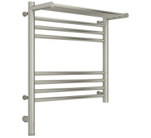 Полотенцесушитель электрический 500х500 сатин МЭМ левый Сунержа Богема с полкой 3.0 071-5806-5050