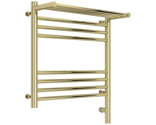 Приобрести Полотенцесушитель электрический 500х500 шампань МЭМ правый Сунержа Богема с полкой 3.0 020-5807-5050 в магазине сантехники Santeh-Crystal.ru