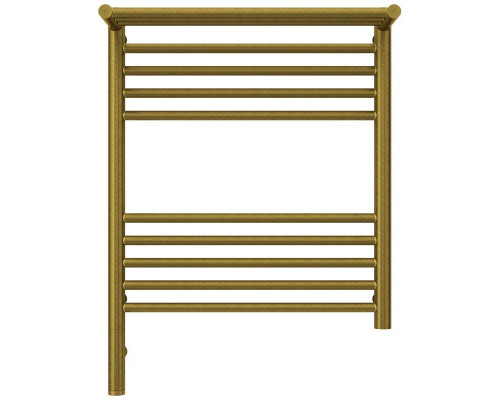 Приобрести Полотенцесушитель электрический 600х500 состаренная бронза МЭМ левый Сунержа Богема с полкой 3.0 05-5806-6050 в магазине сантехники Santeh-Crystal.ru