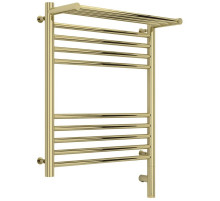 Полотенцесушитель электрический 600х500 шампань МЭМ правый Сунержа Богема с полкой 3.0 020-5807-6050