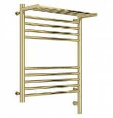 Полотенцесушитель электрический 600х500 шампань МЭМ правый Сунержа Богема с полкой 3.0 020-5807-6050