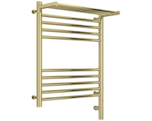 Заказать Полотенцесушитель электрический 600х500 шампань МЭМ правый Сунержа Богема с полкой 3.0 020-5807-6050 в магазине сантехники Santeh-Crystal.ru