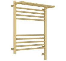 Полотенцесушитель электрический 600х500 шампань матовая МЭМ правый Сунержа Богема с полкой 3.0 022-5807-6050