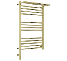 Полотенцесушитель электрический 800х500 шампань МЭМ левый Сунержа Богема с полкой 3.0 020-5806-8050