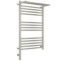 Полотенцесушитель электрический 800х500 сатин МЭМ левый Сунержа Богема с полкой 3.0 071-5806-8050