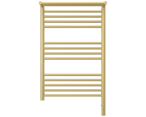 Купить Полотенцесушитель электрический 800х500 шампань матовая МЭМ правый Сунержа Богема с полкой 3.0 022-5807-8050 в магазине сантехники Santeh-Crystal.ru