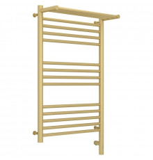 Полотенцесушитель электрический 800х500 шампань матовая МЭМ правый Сунержа Богема с полкой 3.0 022-5807-8050