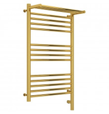 Полотенцесушитель электрический 800х500 золотой МЭМ правый Сунержа Богема с полкой 3.0 03-5807-8050