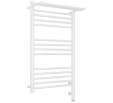 Полотенцесушитель электрический 800х500 белый глянец МЭМ правый Сунержа Богема с полкой 3.0 12-5807-8050