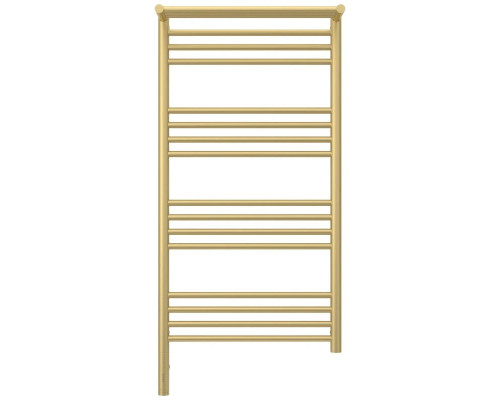 Заказать Полотенцесушитель электрический 1000х500 шампань матовая МЭМ левый Сунержа Богема с полкой 3.0 022-5806-1050 в магазине сантехники Santeh-Crystal.ru