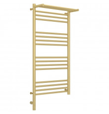 Полотенцесушитель электрический 1000х500 шампань матовая МЭМ левый Сунержа Богема с полкой 3.0 022-5806-1050