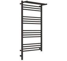 Полотенцесушитель электрический 1000х500 темный титан муар МЭМ левый Сунержа Богема с полкой 3.0 15-5806-1050