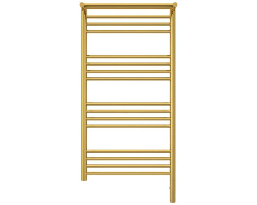 Заказать Полотенцесушитель электрический 1000х500 золотой МЭМ правый Сунержа Богема с полкой 3.0 03-5807-1050 в магазине сантехники Santeh-Crystal.ru