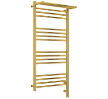 Полотенцесушитель электрический 1000х500 золотой МЭМ правый Сунержа Богема с полкой 3.0 03-5807-1050