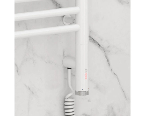 Купить Полотенцесушитель электрический 1000х500 белый глянец МЭМ правый Сунержа Богема с полкой 3.0 12-5807-1050 в магазине сантехники Santeh-Crystal.ru