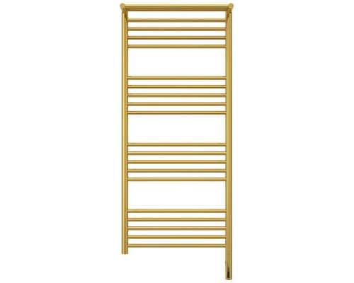 Приобрести Полотенцесушитель электрический 1200х500 золотой МЭМ правый Сунержа Богема с полкой 3.0 03-5807-1250 в магазине сантехники Santeh-Crystal.ru
