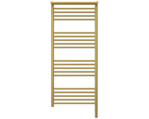 Заказать Полотенцесушитель электрический 1200х500 золотой матовый МЭМ правый Сунержа Богема с полкой 3.0 032-5807-1250 в магазине сантехники Santeh-Crystal.ru