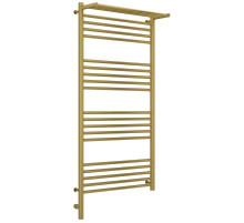 Полотенцесушитель электрический 1200х600 состаренная латунь МЭМ левый Сунержа Богема с полкой 3.0 051-5806-1260