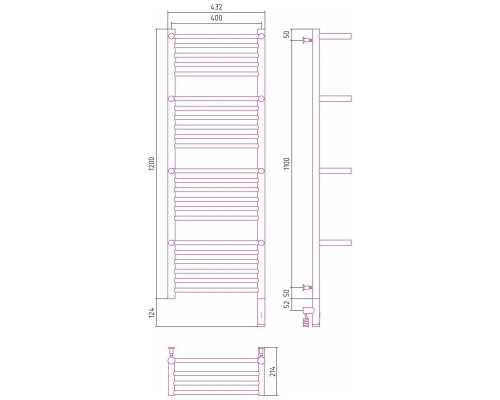Приобрести Полотенцесушитель электрический 1200х400 золотой матовый МЭМ правый Сунержа Богема с полкой 3.0 032-5809-1240 в магазине сантехники Santeh-Crystal.ru