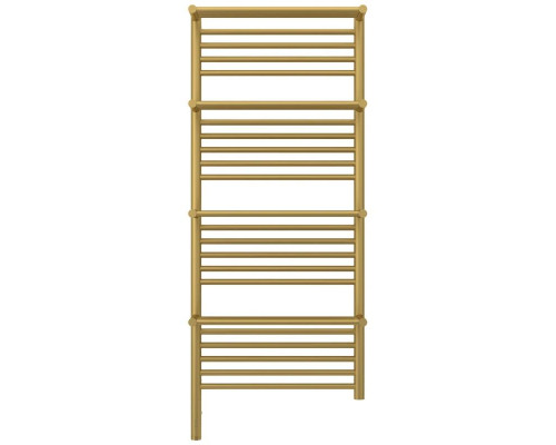 Заказать Полотенцесушитель электрический 1200х500 золотой матовый МЭМ левый Сунержа Богема с полкой 3.0 032-5808-1250 в магазине сантехники Santeh-Crystal.ru